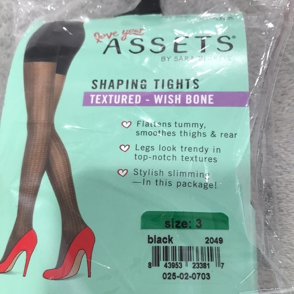 5 Pairs of Love your Assets & Spanx Shaping Tights Black Size L - Picture 2 of 12